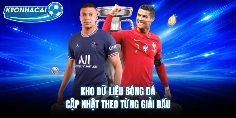Kho dữ liệu bóng đá cập nhật theo từng giải đấu